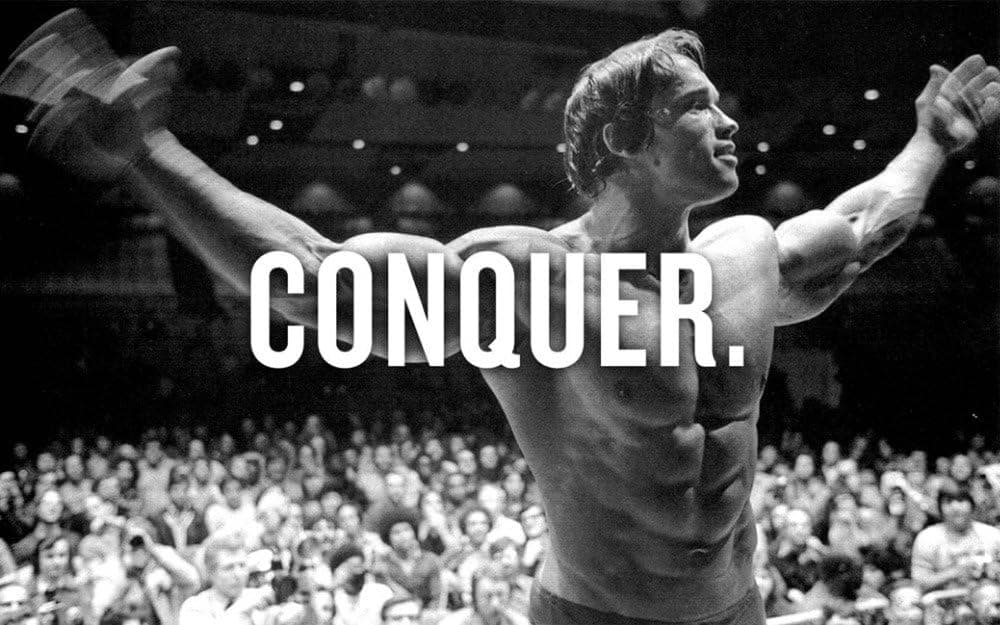Wall Decor Master Arnold Schwarzenegger Bodybuilder Olympia Universe Conquer Classical Sport Poster Home Deco 40" x 24"