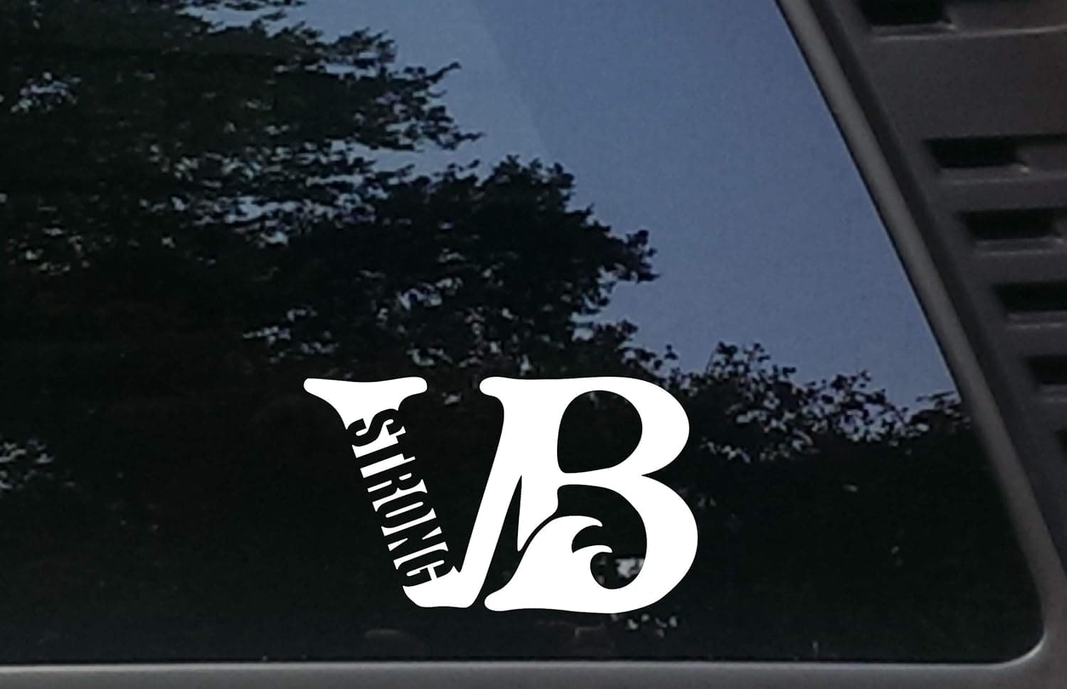 High Viz Inc VB Strong - Virginia Beach - 6 1/4" x 3 3/4" die Cut Vinyl Decal for Cars, Trucks, Windows, Boats, Tool Boxes, etc NOT Printed!