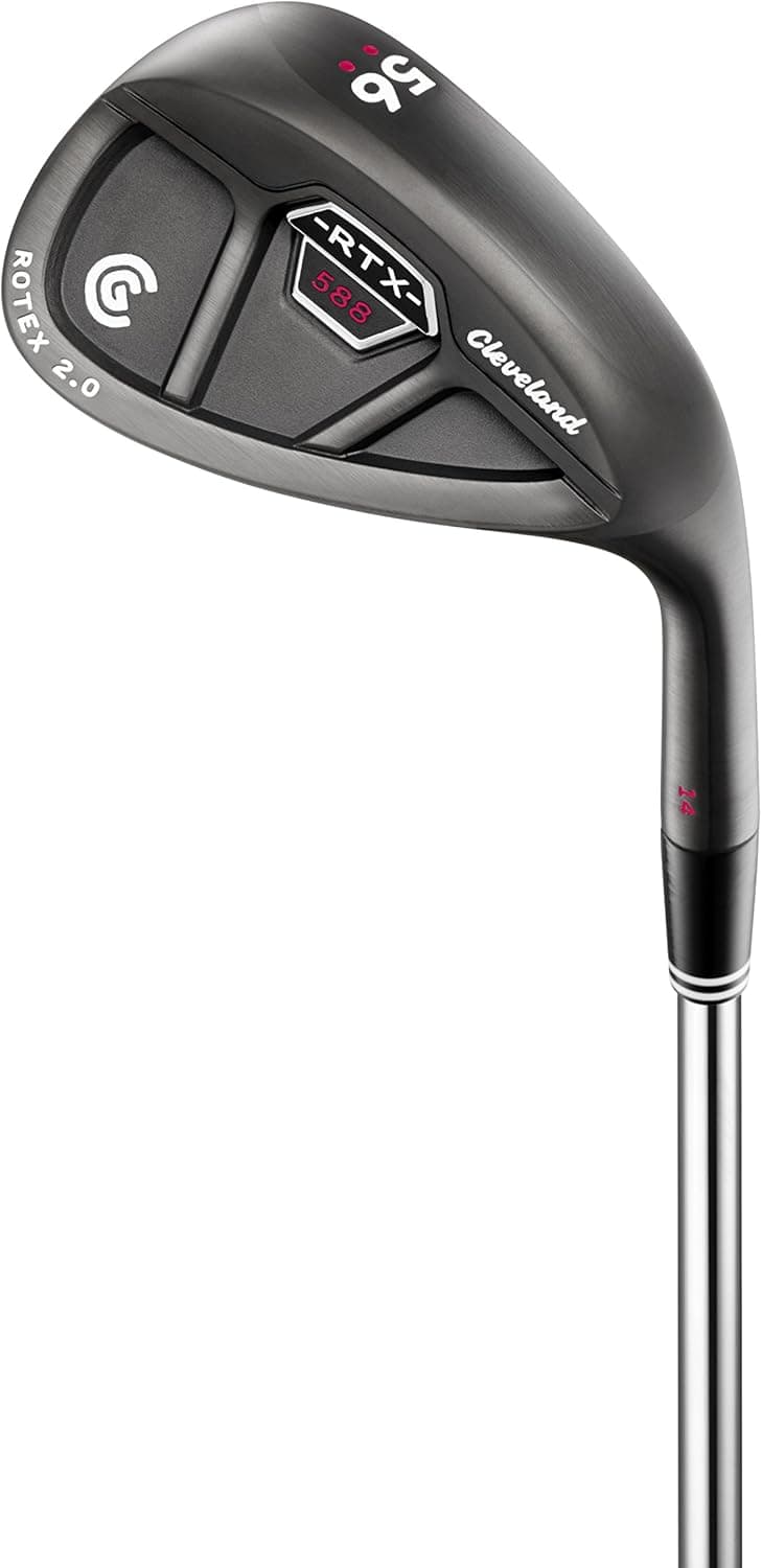 Cleveland Golf Men's 588 RTX 2.0 Cavity Back Standard Bounce Satin Wedge, Black