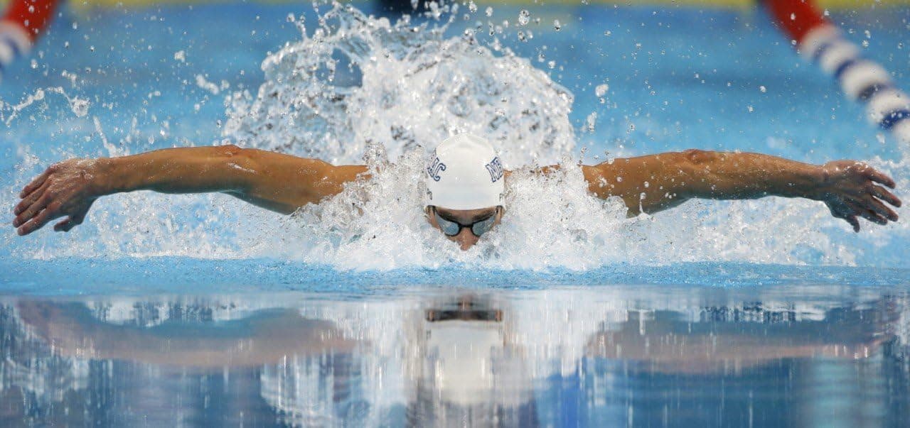 Poster Michael Phelps 87x32 2012 London USA Swim Team #26