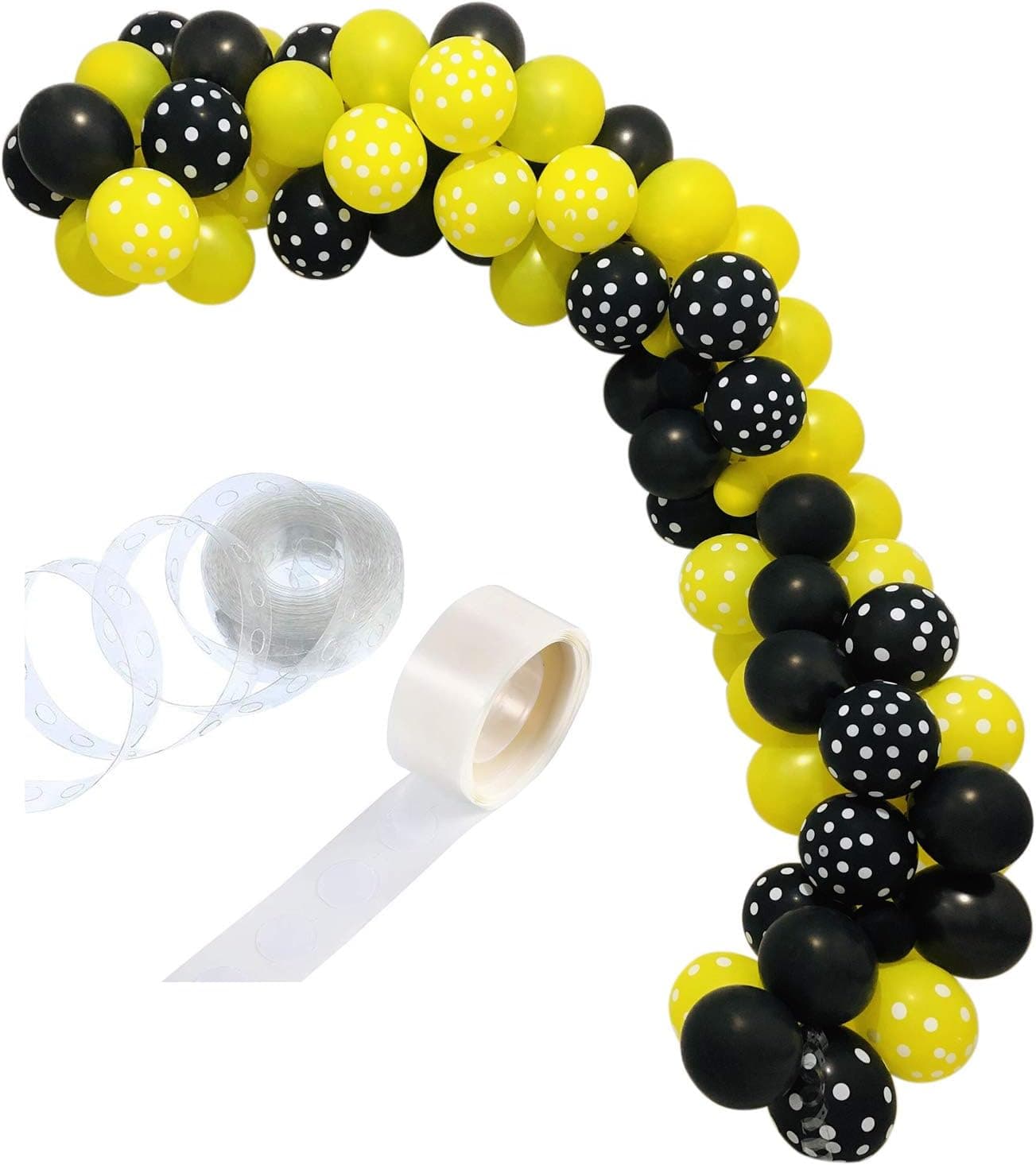 102 Pieces Balloon Garland Kit Balloon Arch Garland for Backdrop for Bumblebee Bee Baby Shower Gender Reveal Birthday Party Decoration Wedding Bridal Shower Centerpieces Home Decor