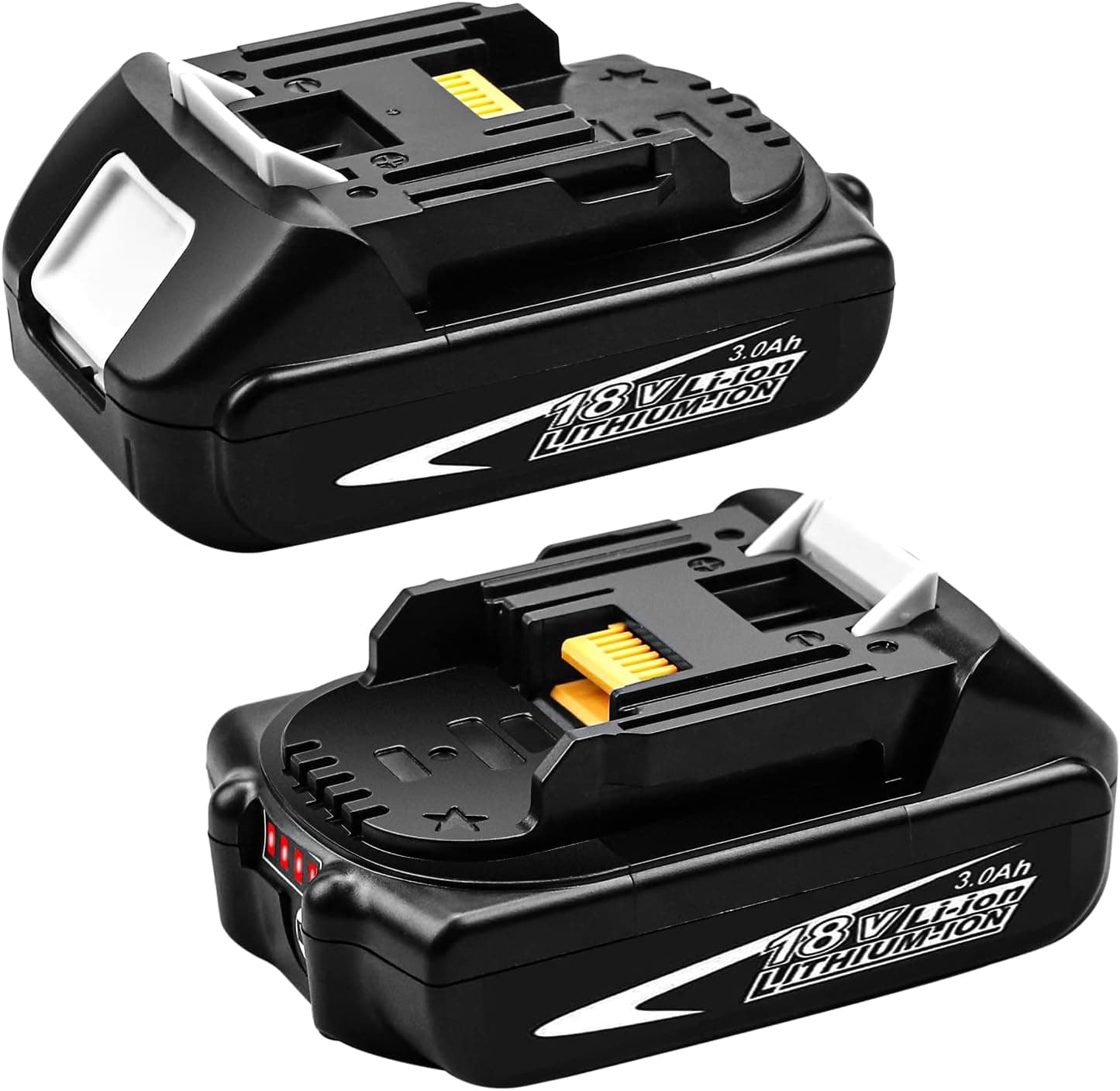 2Packs 3.0Ah 18 Volt BL1830 Li-ion Replacement Battery Compatible with Makita 18V Battery BL1815 BL1860 BL1850 BL1840 BL1850B-2 BL1845 BL1815 BL1820 BL1860B