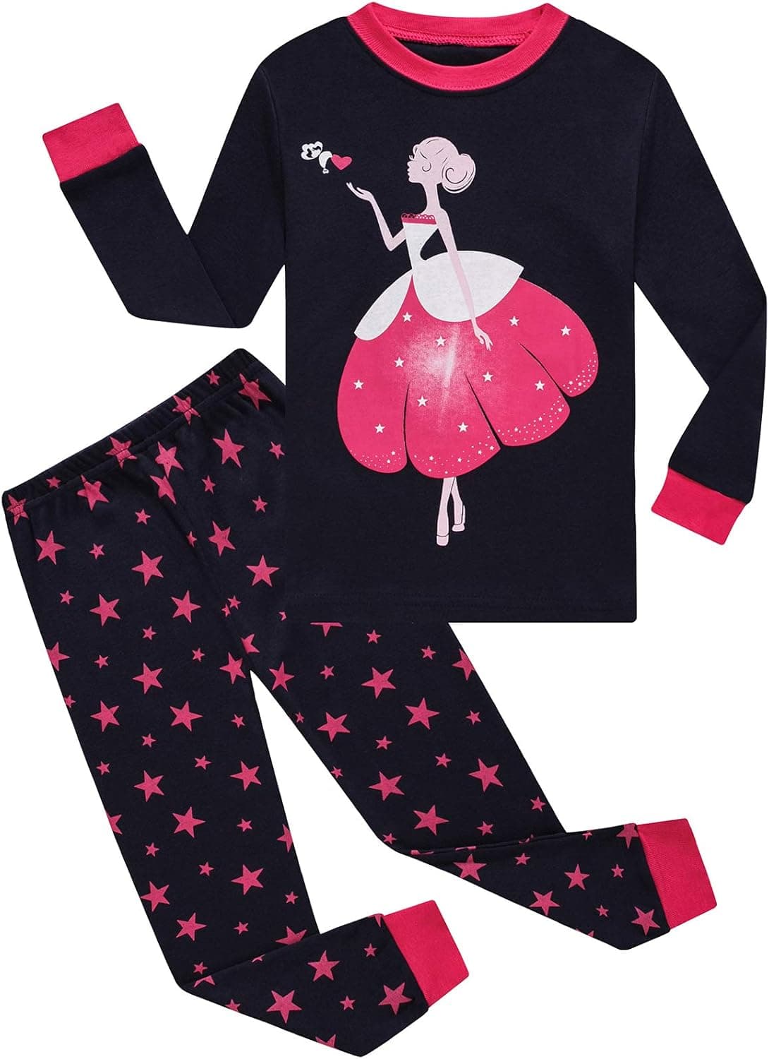 Little Pajamas 100% Cotton Soft Pjs Christmas Clothes Girls Long Sleeve Unicorn Pajamas Sets