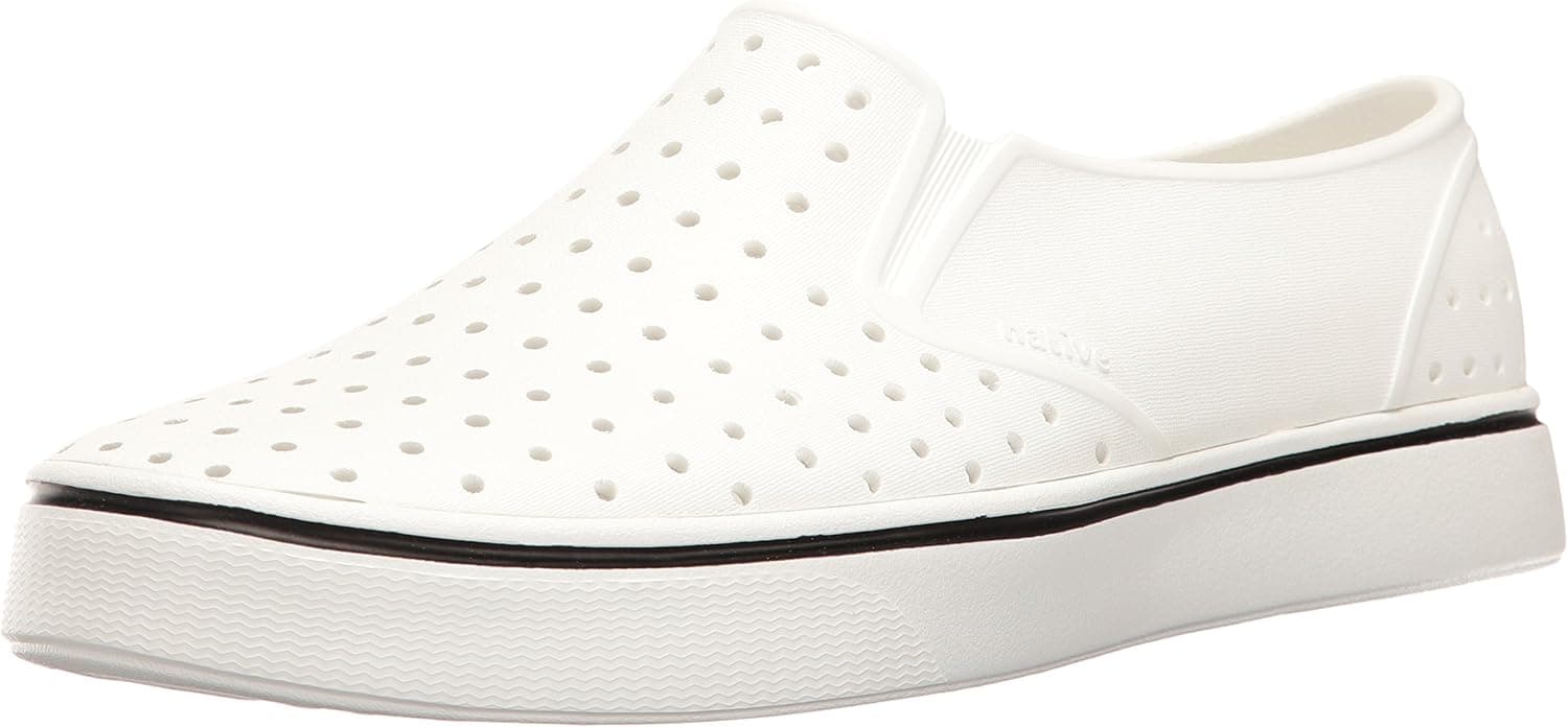 Native Shoes - Miles, Shell White/Shell White, 11 M US Women/9 M US Men