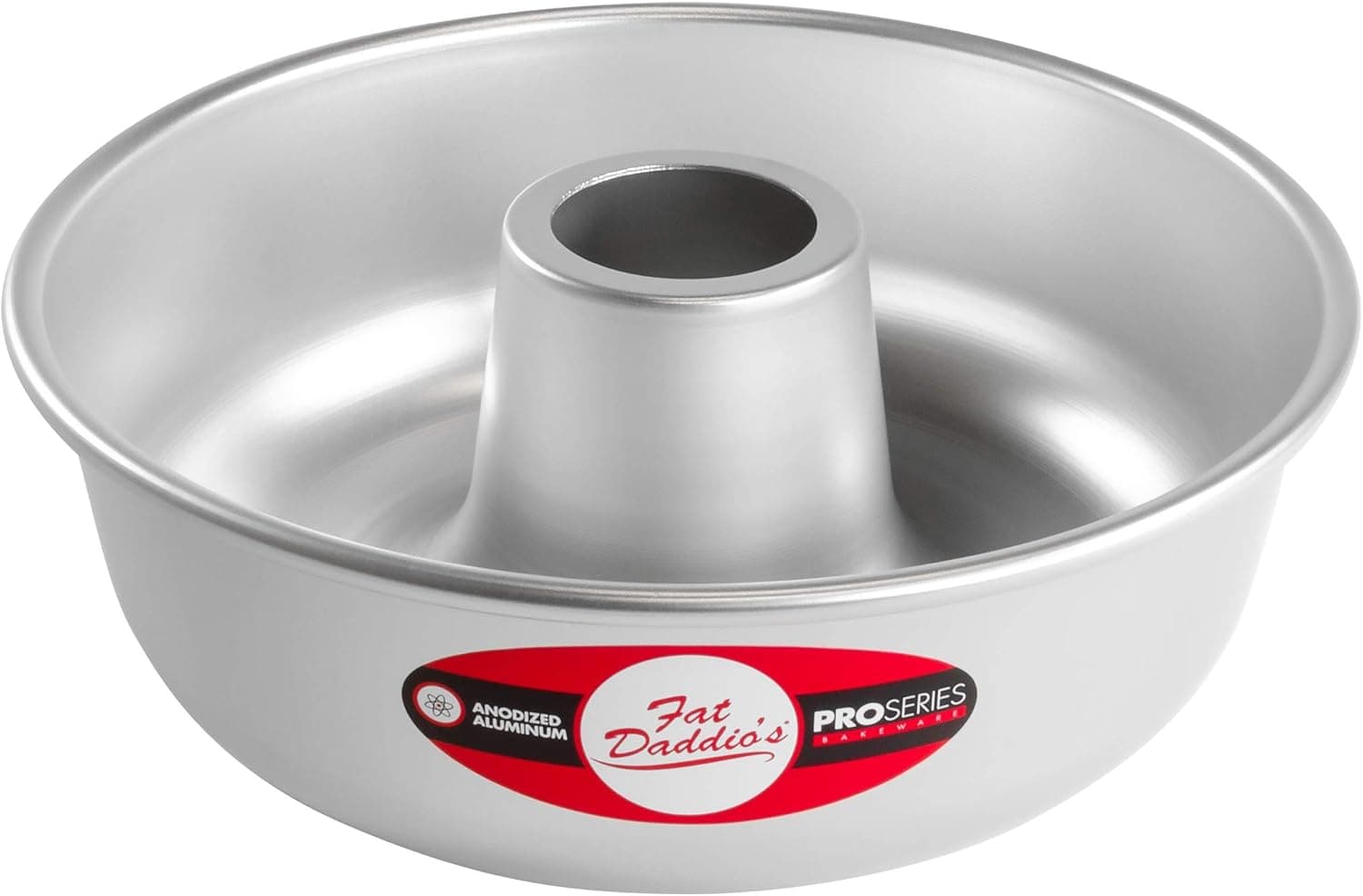Fat Daddio's RMP-7 Anodized Aluminum Ring Mold Pan, 7 x 2 3/8 Inch, Silver