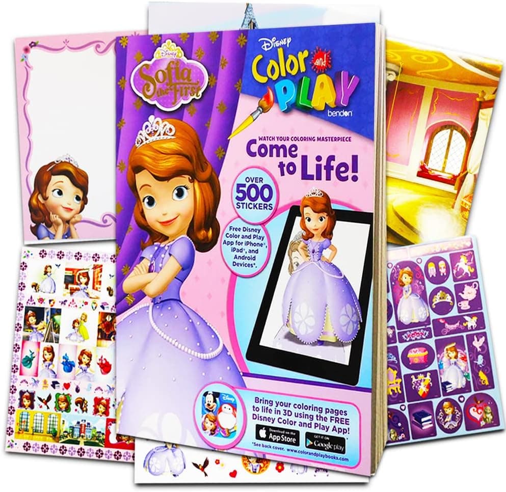 Sofia The First Ultimate Sticker Book Activity Pad with Additional Sofia The First Sticker Packs | Disney Sofia The First Stickers