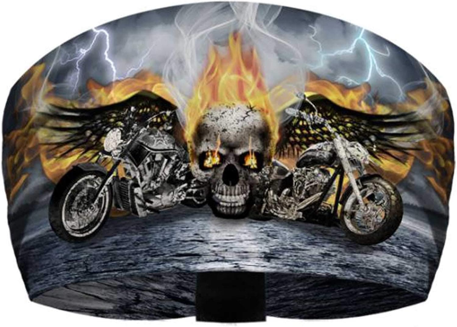 That's A Wrap Unisex Riders on The Storm Ultra-Soft Bandana Knotty Band, Black