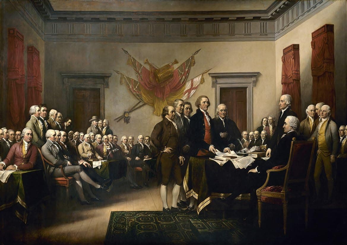 John Trumbull: Signing The Declaration of Independence, 4th July 1776. Historical Fine Art Print/Poster. Large Size A1 (84.1cm x 59.4cm)