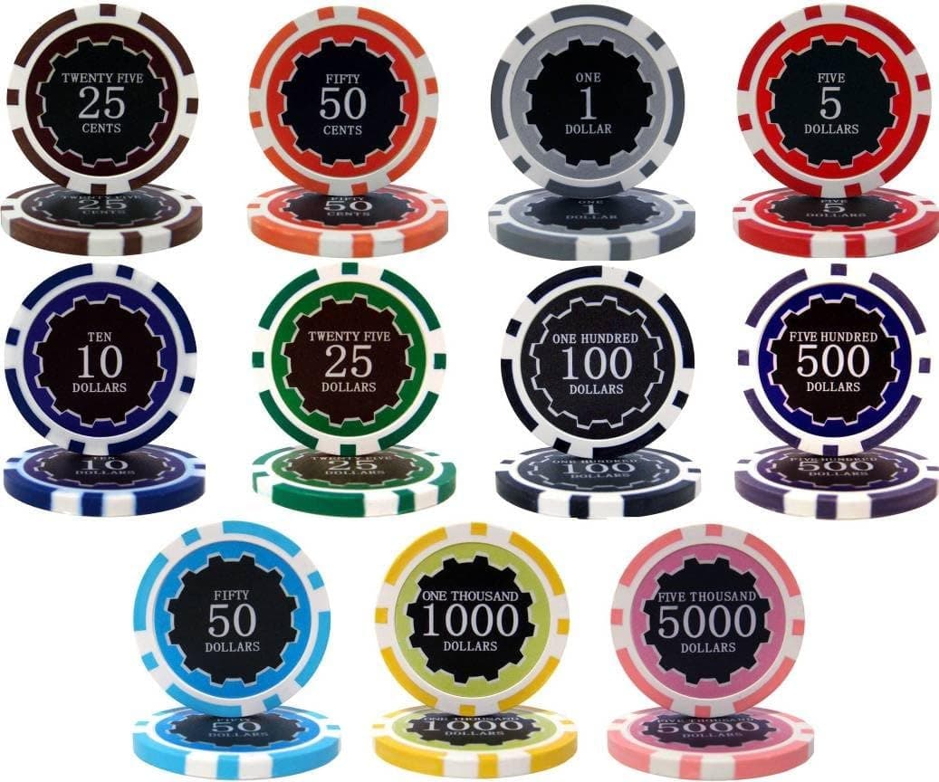 Eclipse 14gm Clay Poker Chip Sample Set - 11 New Chips