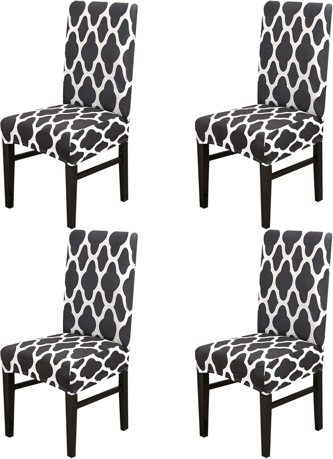 YIMEIS Dining Room Chair Covers Set of 4 - Stretch Parsons Chair Slipcovers Removable Washable Kitchen Chair Protector Cover