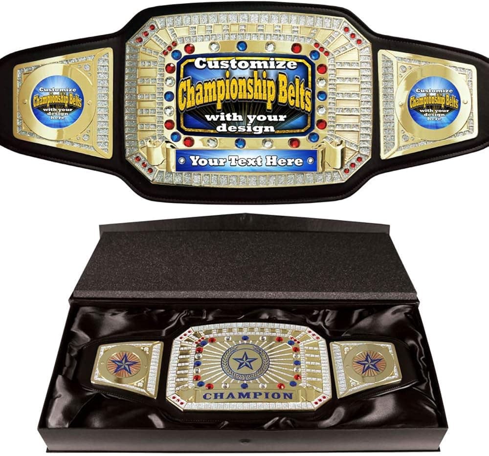 Champion Award Belt with your custom artwork and text