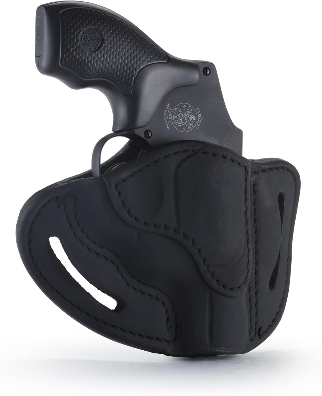 1791 Gunleather J-Frame Revolver Holster - OWB CCW Holster - Right Handed Leather Gun Holster for Belts - Fits All J-Frame Revolvers Including S&W and Ruger LCR not Taurus