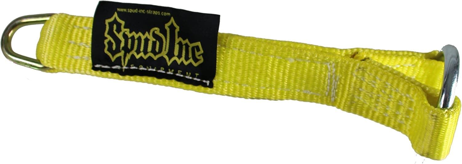Spud Yellow Strap Loading Pin for Olympic Weight Plates. for Weight Lifting, Powerlifting Exercises.
