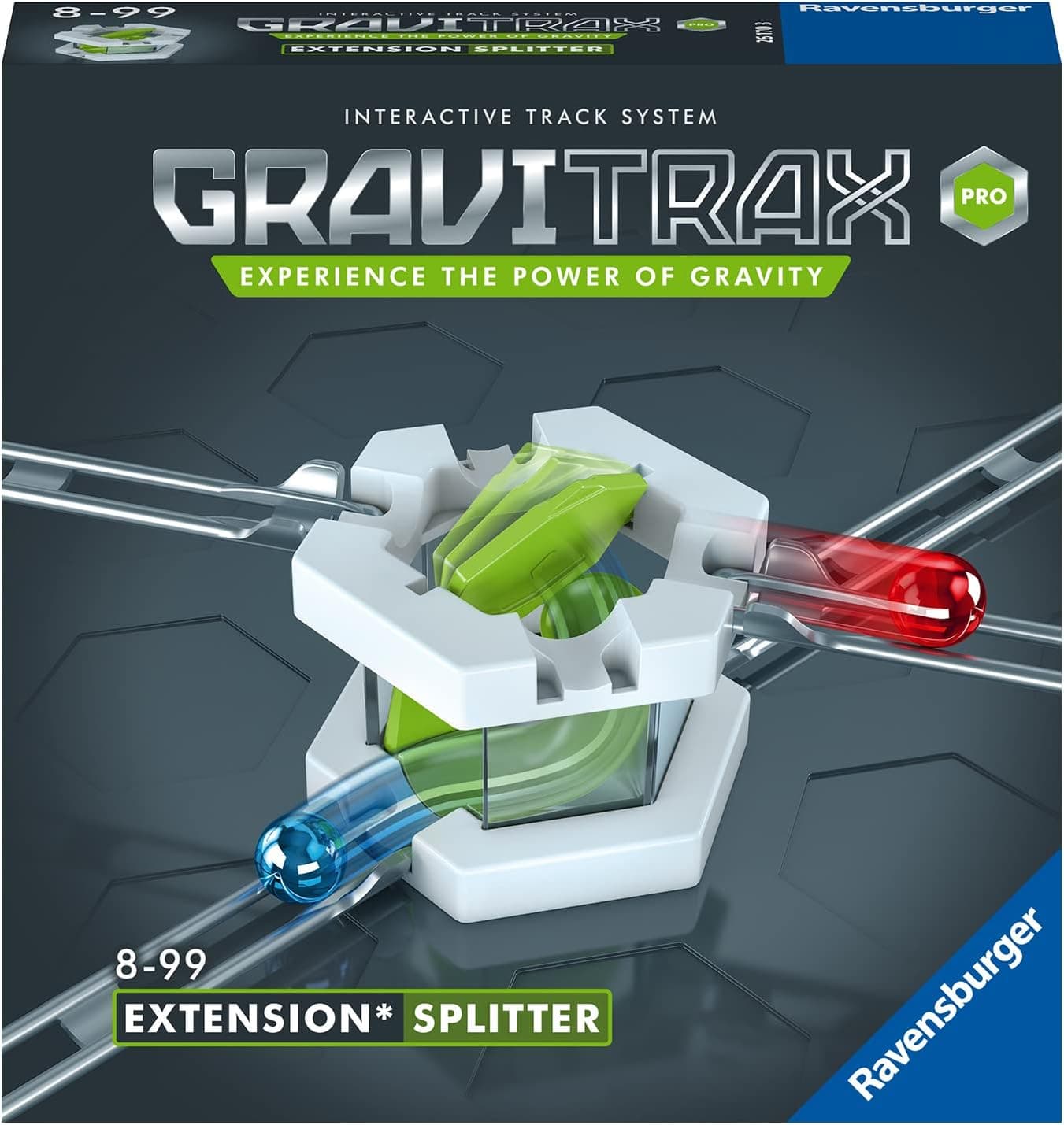 Ravensburger GraviTrax PRO Splitter Accessory - Marble Run and STEM Toy for Boys and Girls Age 8 and Up - Accessory for 2019 Toy of The Year Finalist GraviTrax