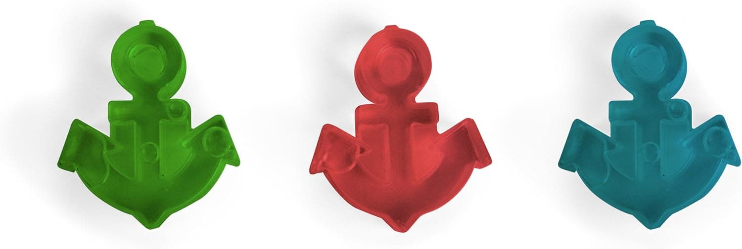 Kikkerland Anchor Reusable Ice Cubes, Set of 6