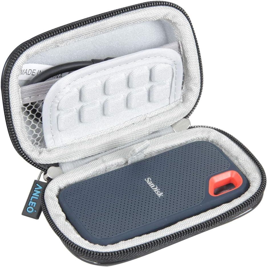 Anleo Hard EVA Travel Case for SanDisk 250GB / 500GB /1TB / 2TB Extreme Portable External SSD