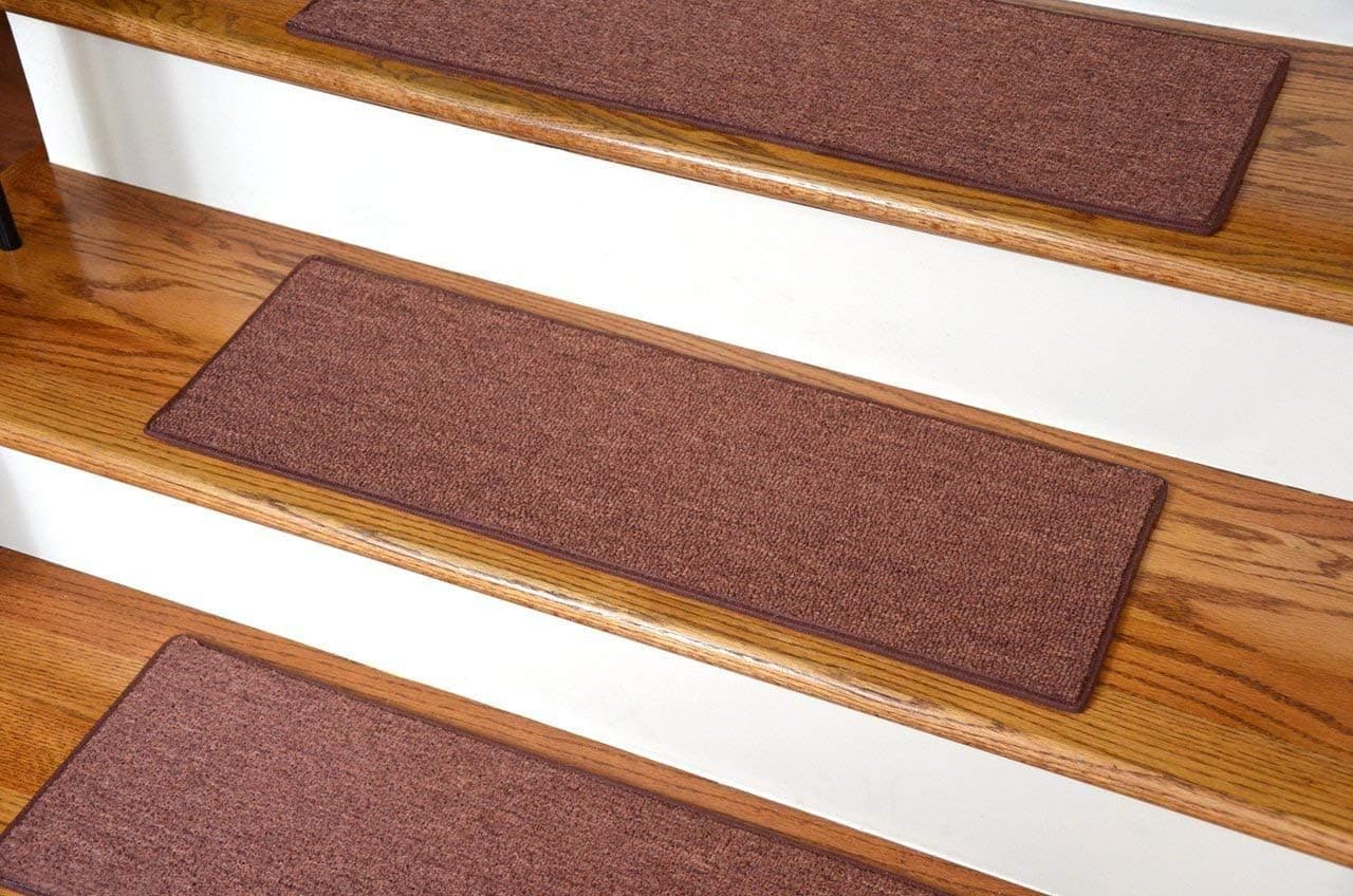 Carpet Stair Treads 23" x 8" - Copper - Set of 13