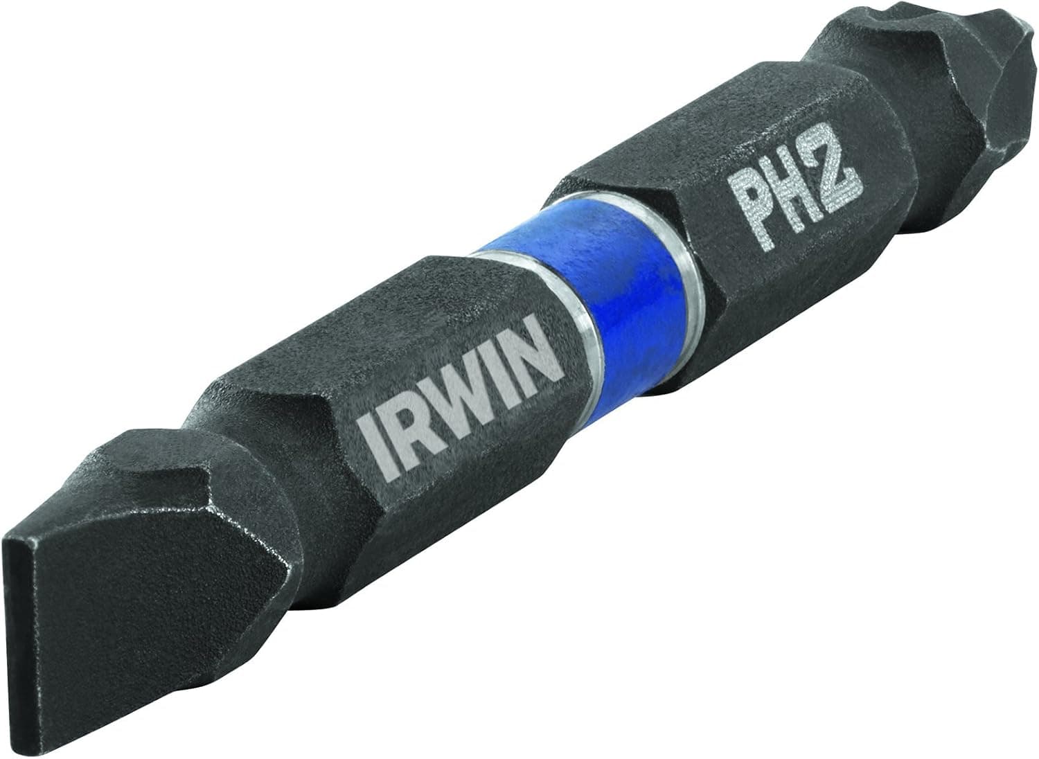 IRWIN Tools IMPACT Performance Series Double-Ended Screwdriver Power Bit, 8-10 Slotted / #2 Phillips, 2 3/8-inch length, 2-Pack (1899979)