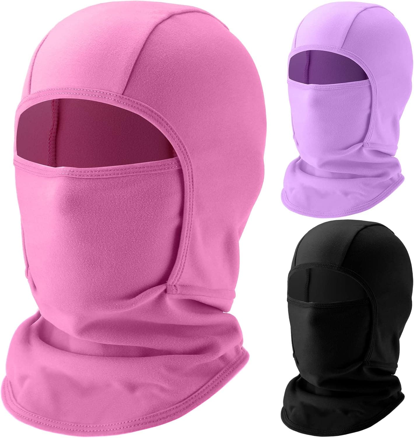 3 Pieces Kids Balaclava Ski Mask Winter Hat Ski Mask Kids Snow Mask Kids Face Covering for Winter Breathable Windproof Neck Warmer for Cold Weather Boys Girls
