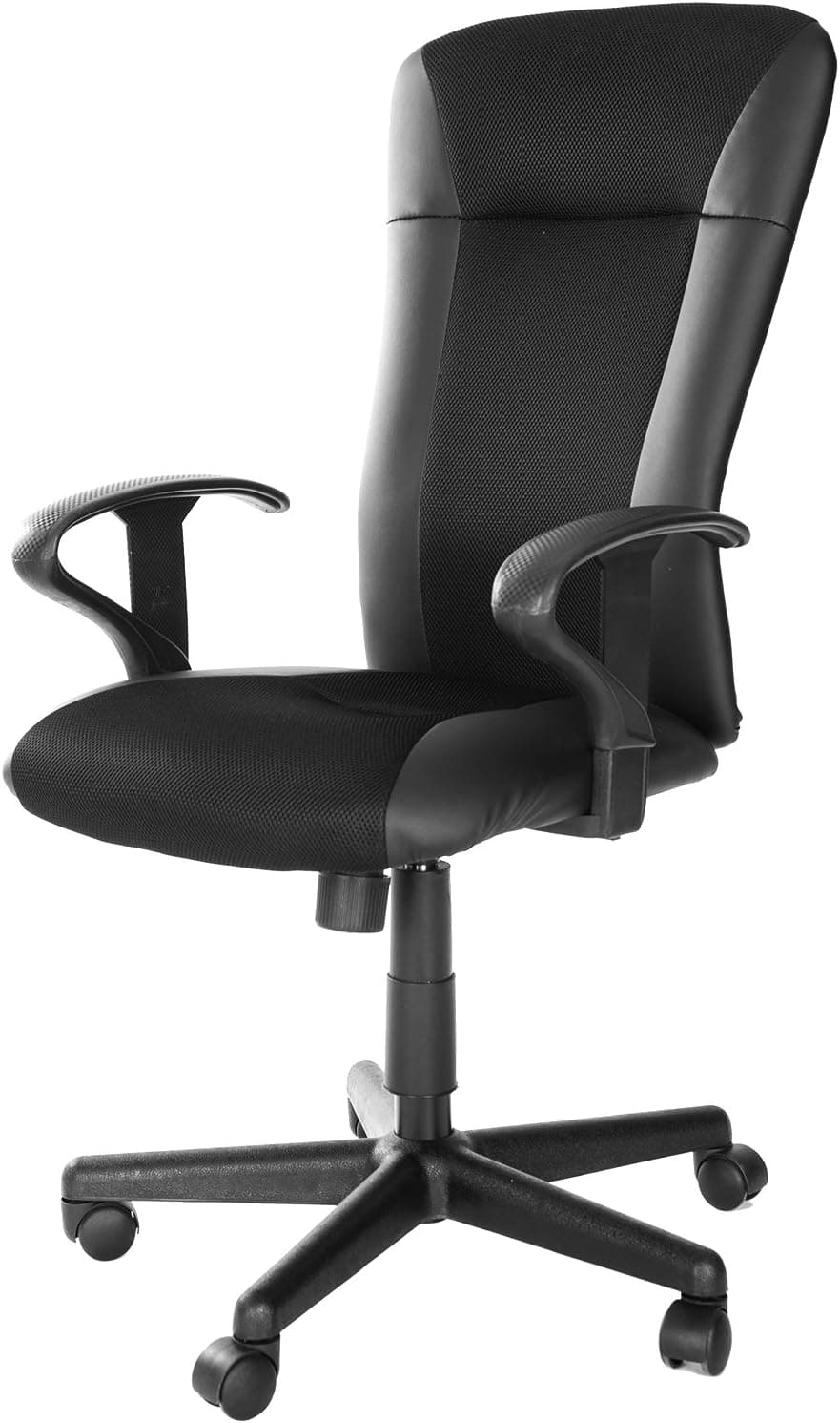 Merax Ergonomic Black Leather and Mesh Executive Office Chair