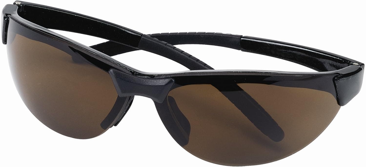 Safety Works MSA 10087607 Glare Gone Polarized Safety Glasses, Sable