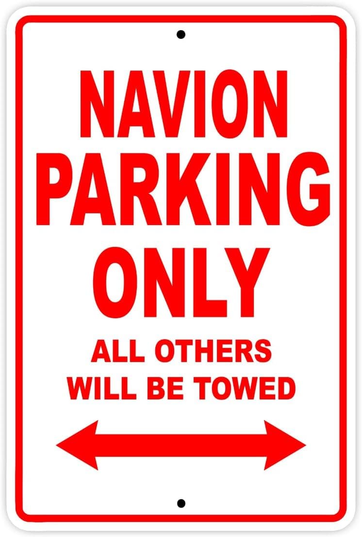 NAVION Parking Only All Others Will Be Towed Plane Jet Pilot Aircraft Novelty Garage Wall Decor Aluminum 12"x18" Sign Plate