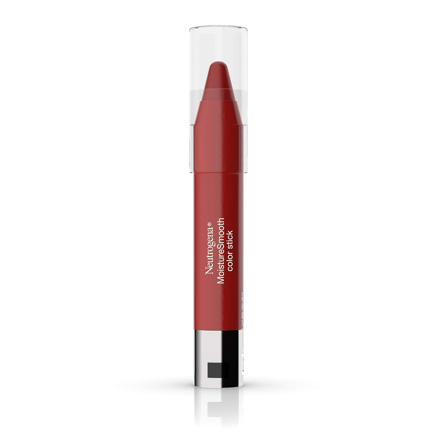 Neutrogena MoistureSmooth Color Stick for Lips, Moisturizing and Conditioning Lipstick with a Balm-Like Formula, Nourishing Shea Butter and Fruit Extracts, 160 Classic Red,.011 oz