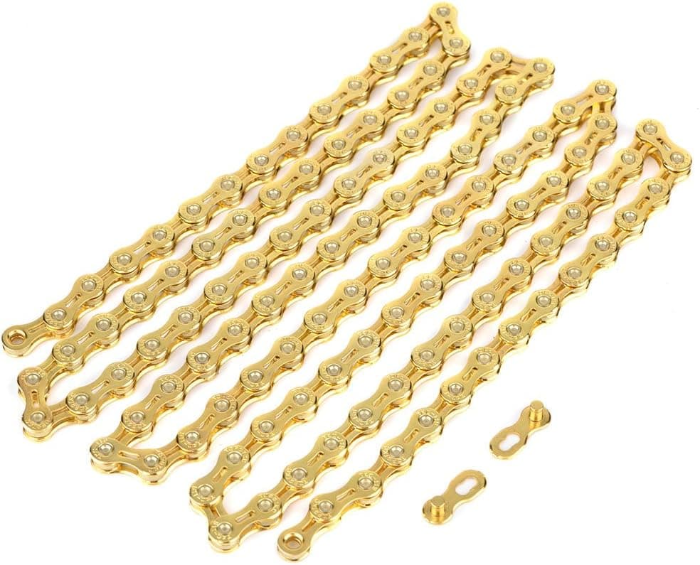 Bike Chain Gold Hollow Rope Chain Link Connector for 11 Speed Bikes Accessory