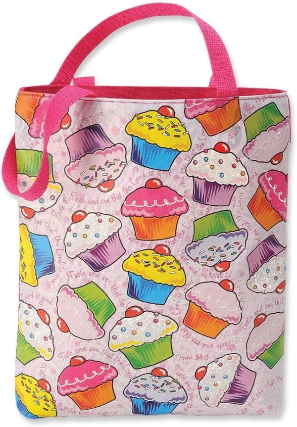 Enesco Sonlight-The Lord is Good Collection, Child's Cupcake Decorated Tote