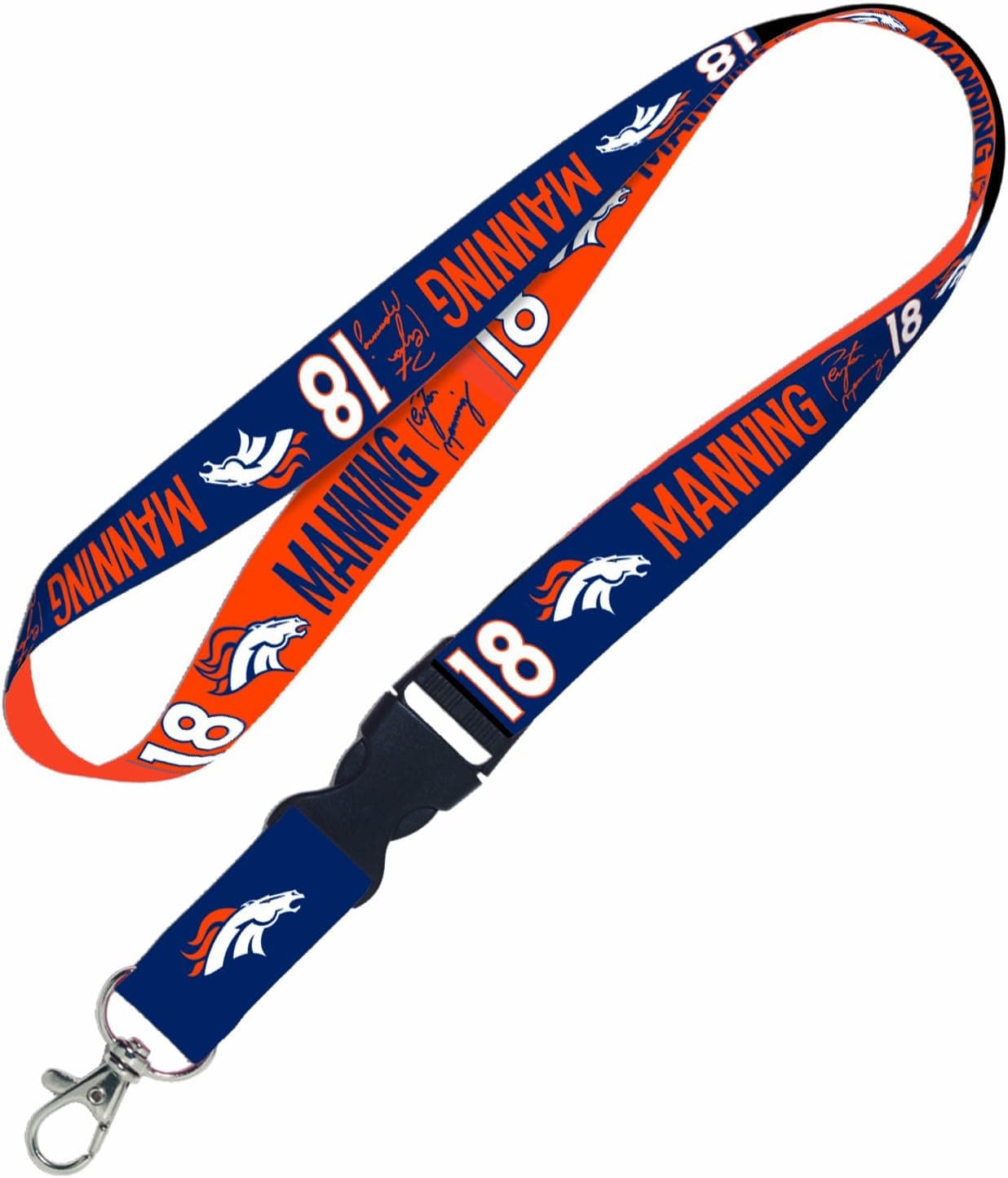 NFL Denver Broncos Peyton Manning Lanyard with Detachable Buckle