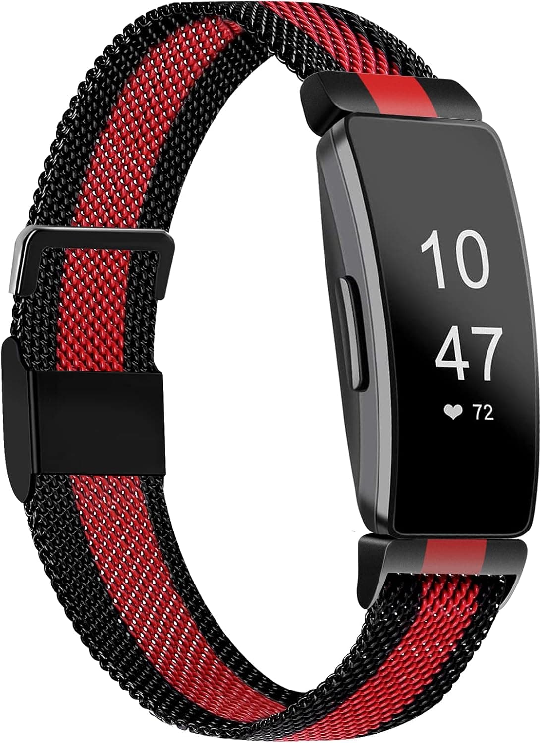 Runostrich Stainless Steel Bands Compatible with Fitbit Inspire/Inspire HR, Metal Mesh Magnetic Adjustable Wristband Replacement Strap for Fitbit Inspire 2 Unique Band for Men Women