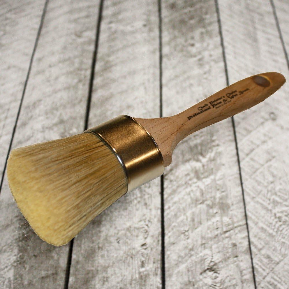 Chalk Painter's Choice-Large Oval Professional Paint & Wax Brush (O15)