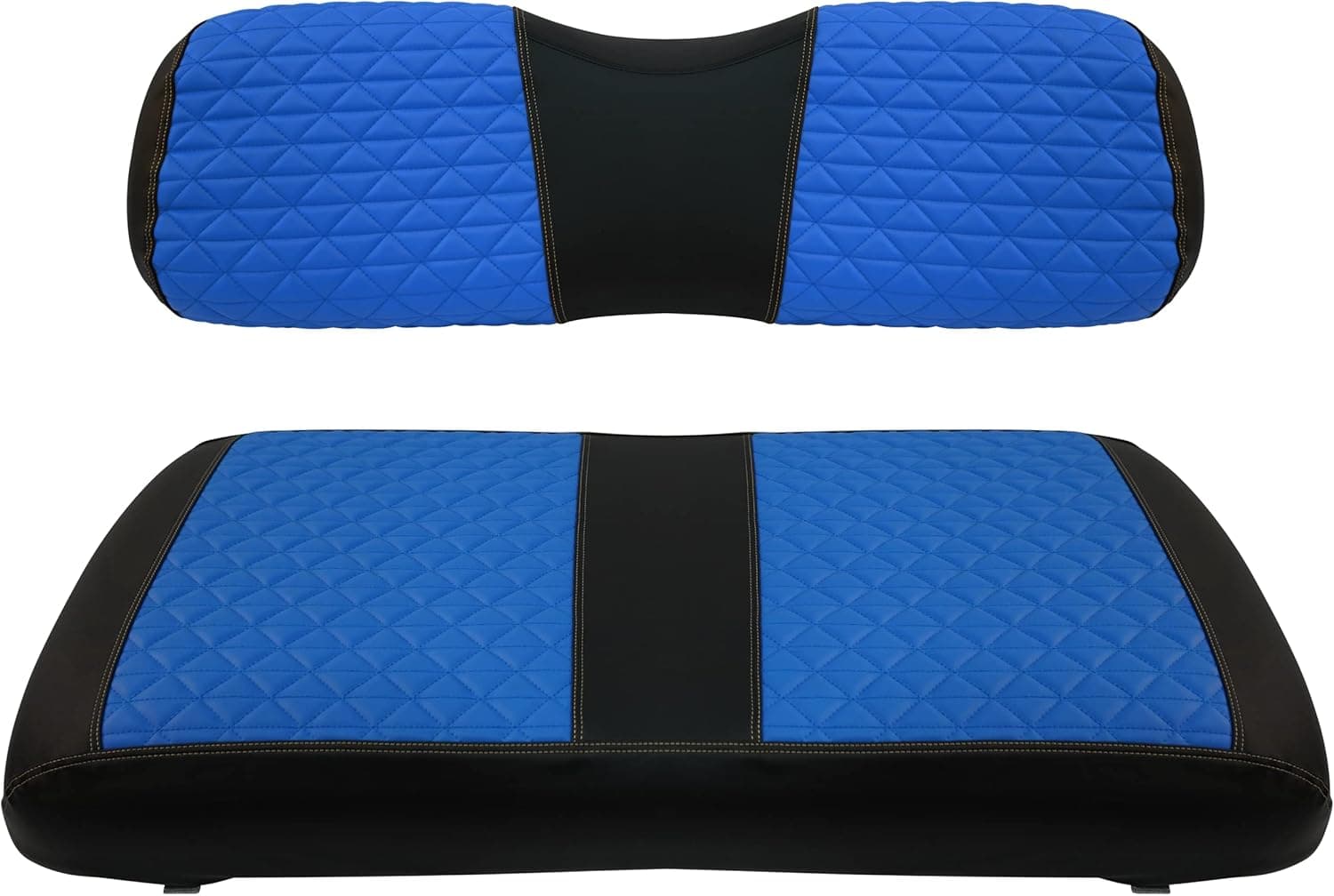 XUANYUDG0769 Golf Cart Front Seat Covers for EZGO TXT 1994-2013 OEM Seat Cushion, Adjustable Buckles/No Stapler Required, Black/Green/Red/Blue