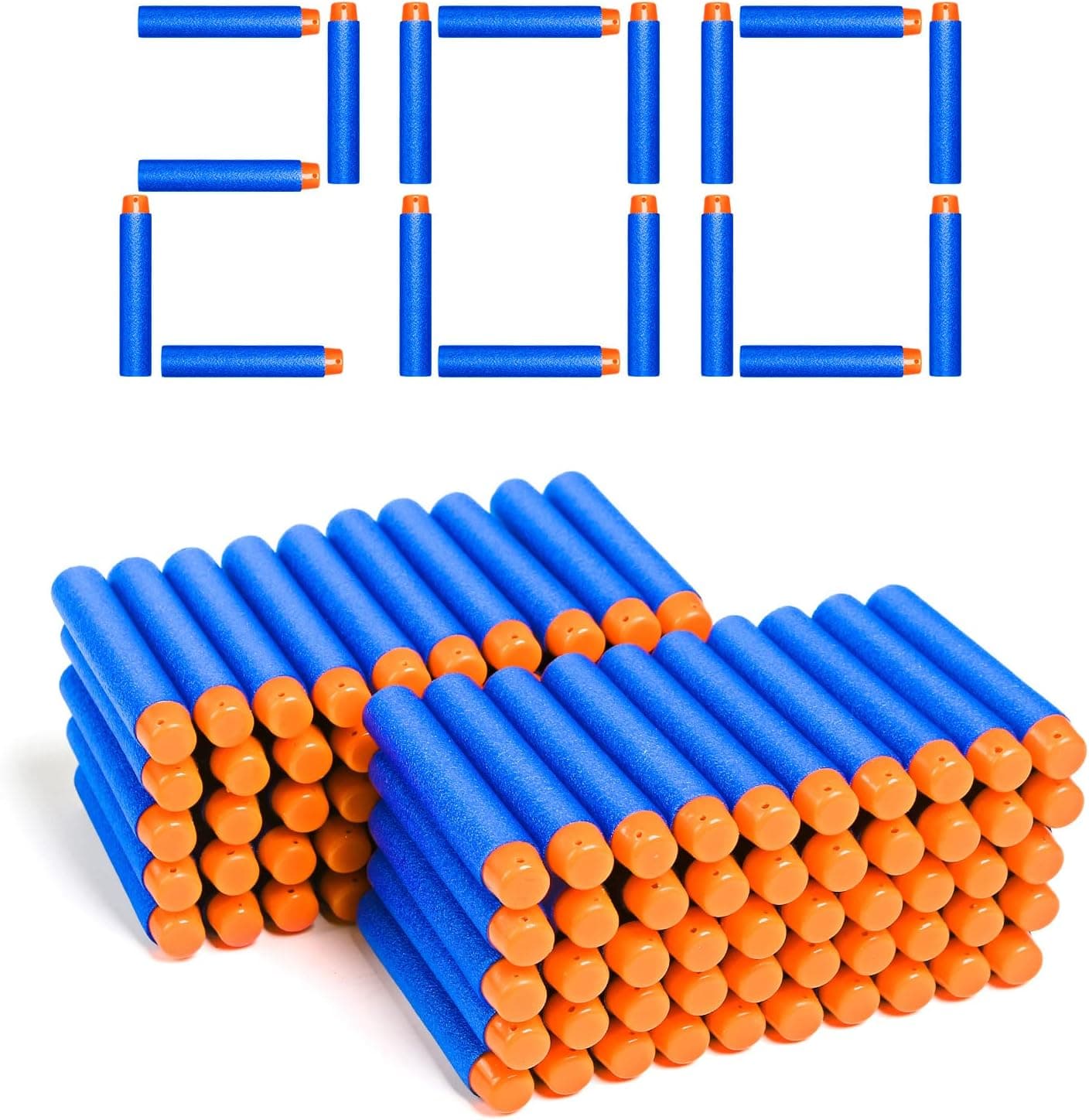 Little Valentine 200-Dart Bullets Refill Pack for Nerf N-Strike Elite 2.0 Series – Compatible with All Elite Blasters Blue