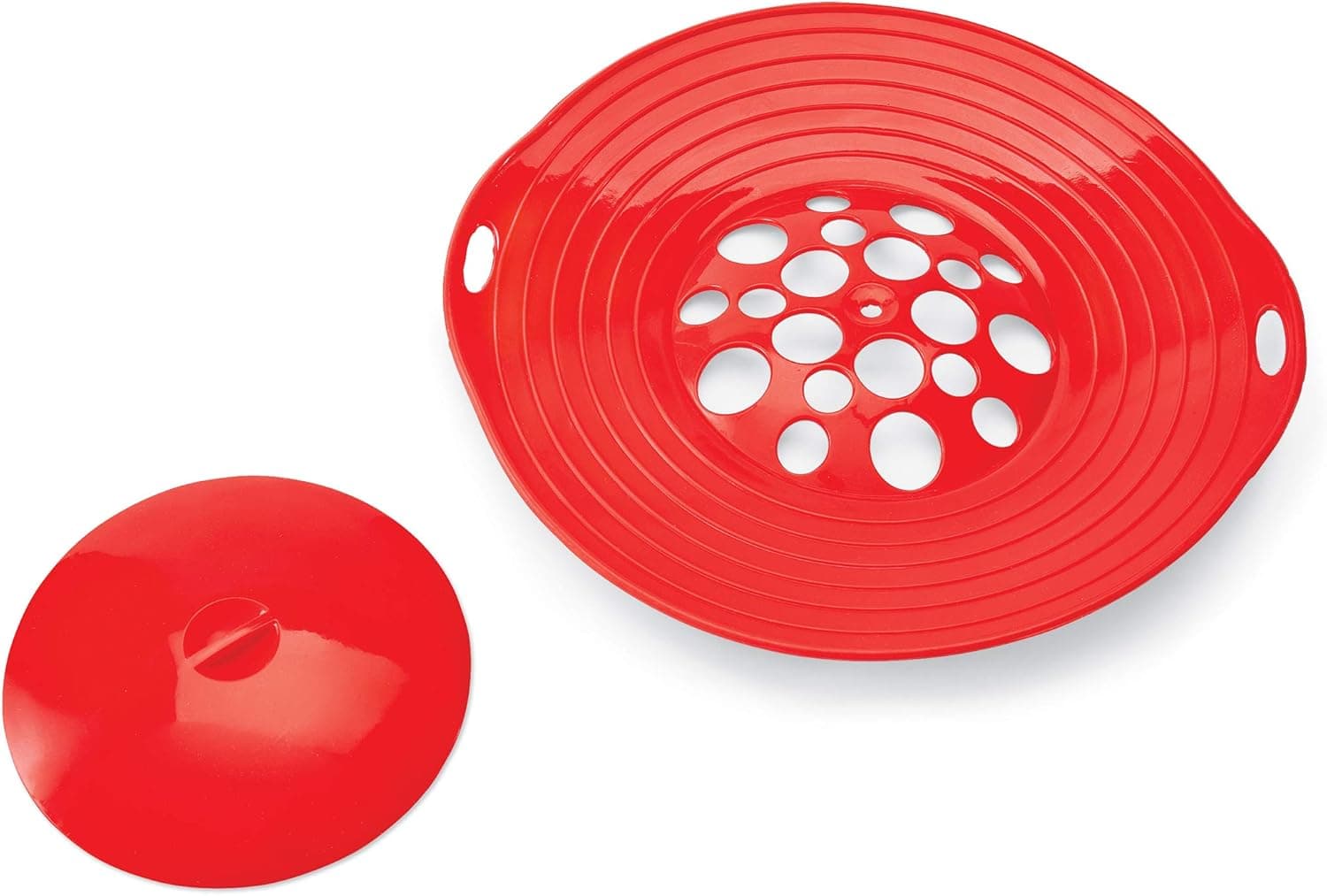 Collections Etc Boil Over Silicone Cover Spill Stopper & Lid Safeguards