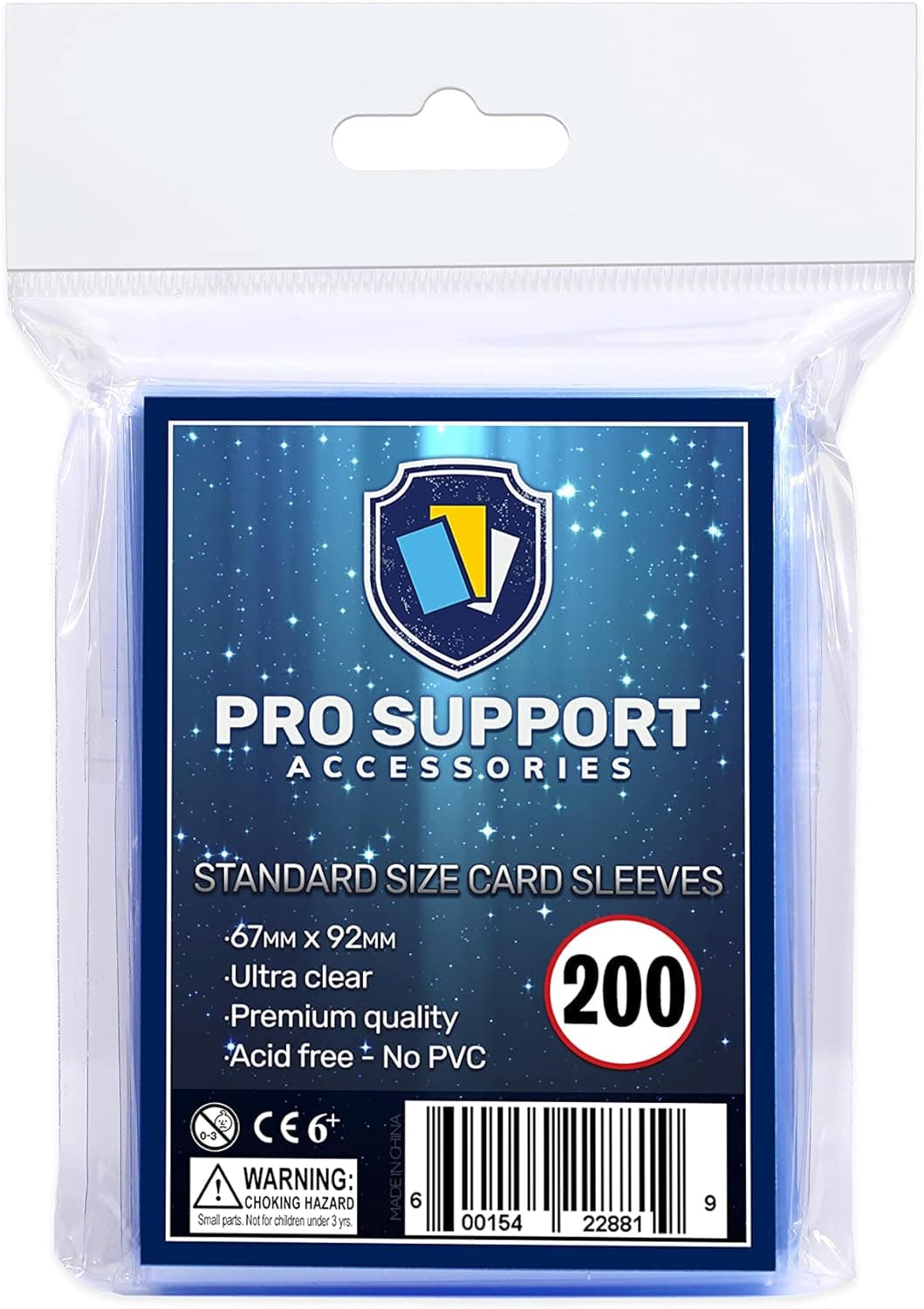 200 Pro Support Trading Card Penny Sleeves for Pokemon Cards and Magic The Gathering Cards