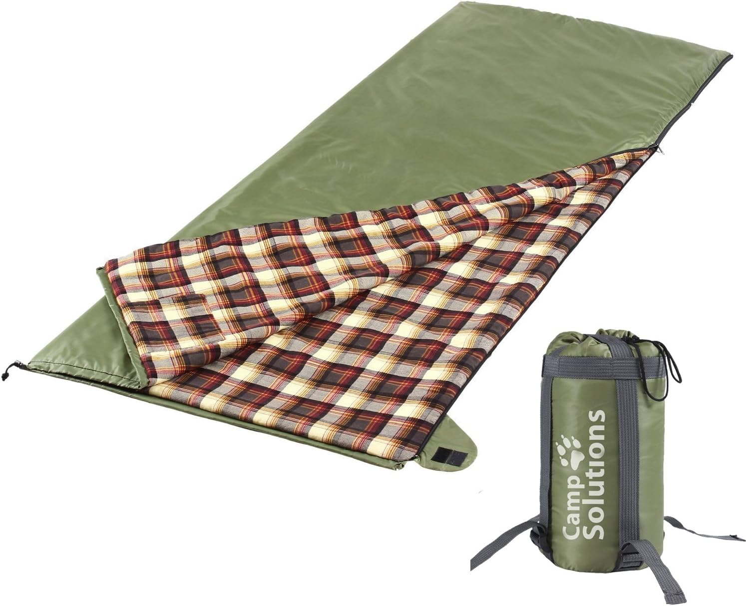Camp Solutions XL Ultralight Flannel Lined Sleeping Bag