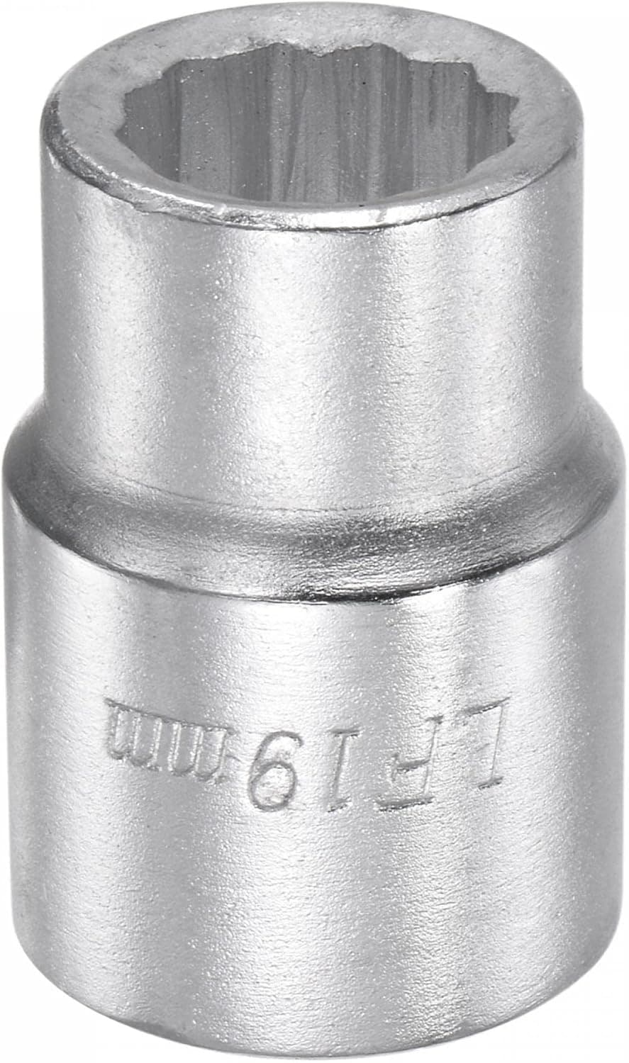 uxcell 3/4 Inch Square Drive 12 Point 19mm Standard Impact Socket Alloy Steel