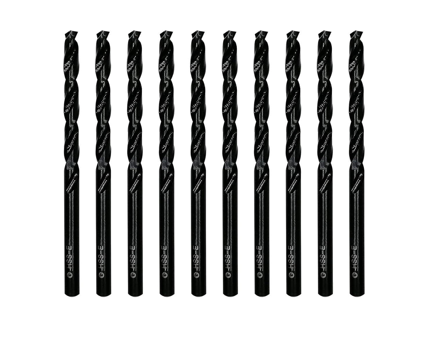 DelitonGude 3/16 inch HSS M35 Cobalt Twist Drill Bits,High Speed Steel,Pack of 10,Suitable for Steels,Cast Iron,Stainless Steels and Other Hard Metals(3/16inch)