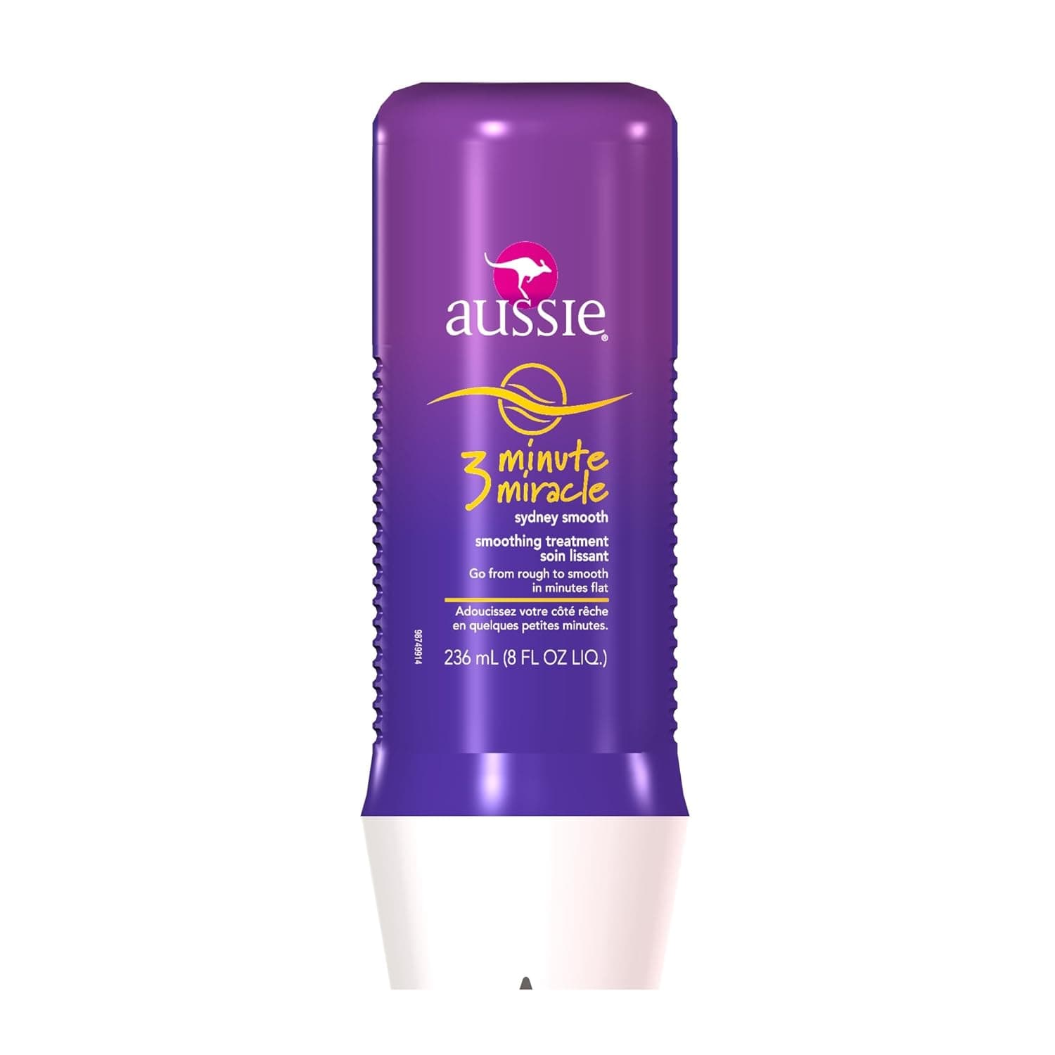 Aussie Sydney Smooth 3 Minute Miracle Smoothing Treatment Hair Products 8 Fl Oz (Pack of 8)