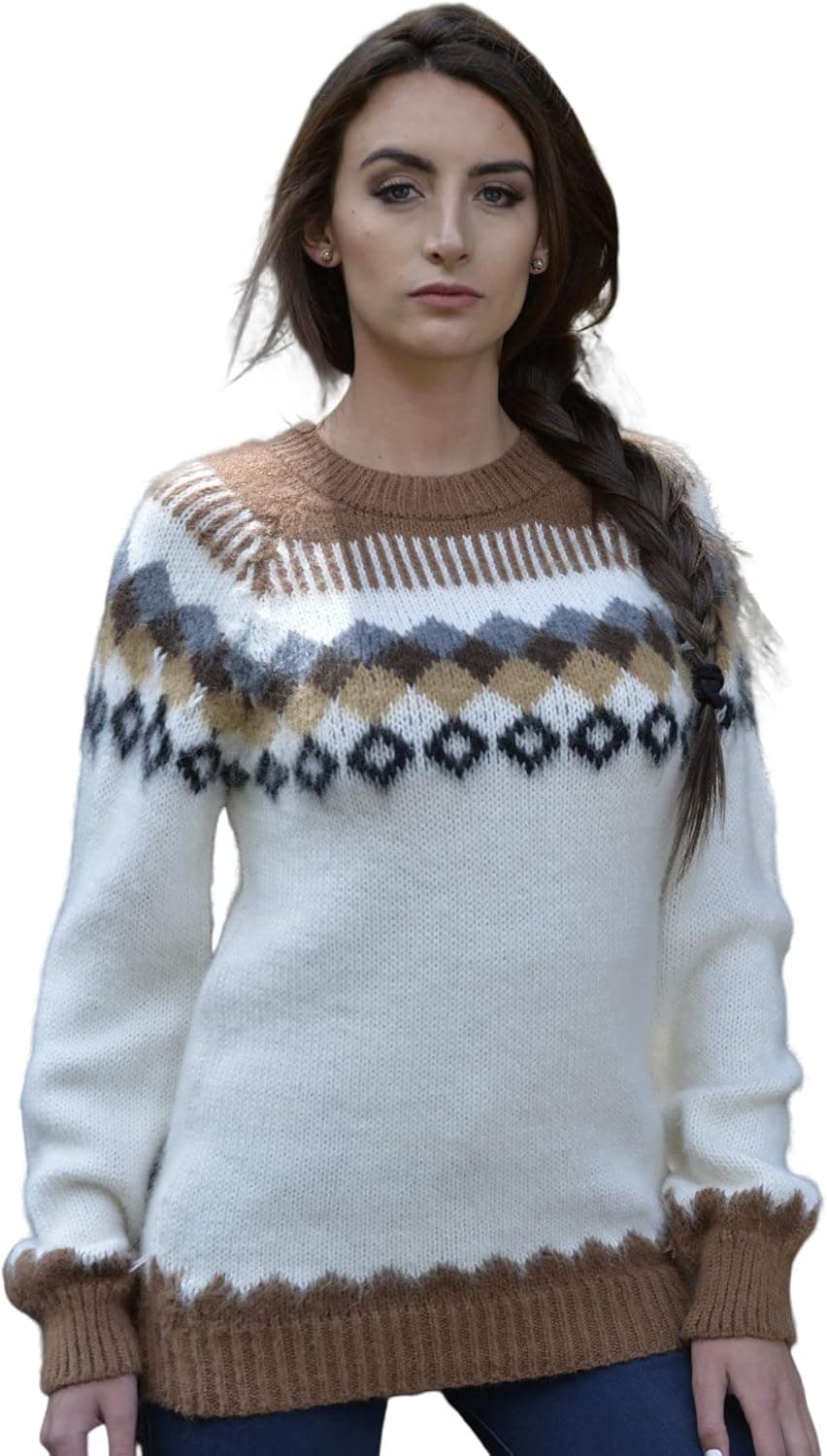 Gamboa Womens Sweaters Ladies Sweater Sweaters for Woman Womens Tops Wool Sweater Alpaca Sweater Women Clothes