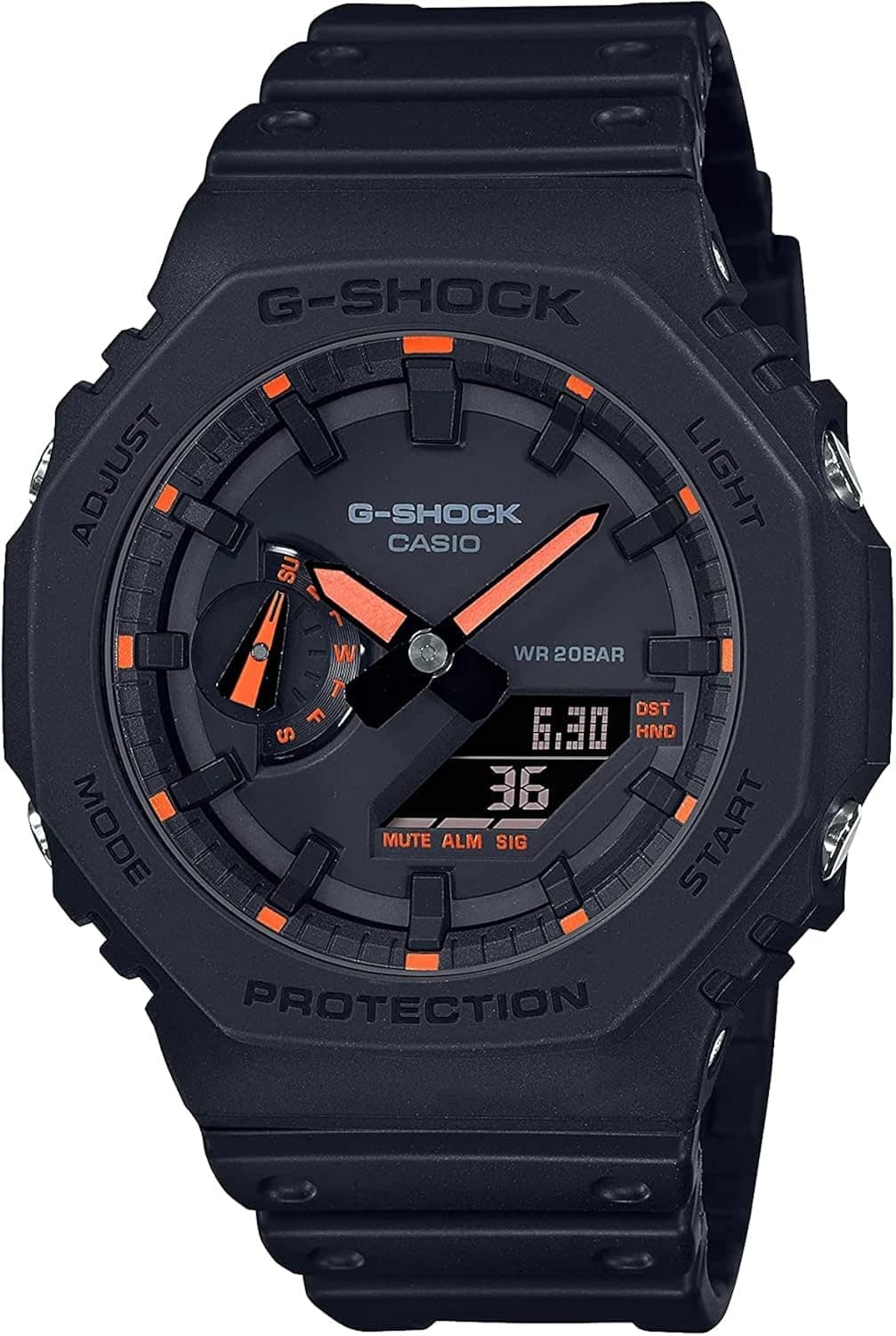 G-Shock GA2100-1A4 Neon Accent Watch, Red
