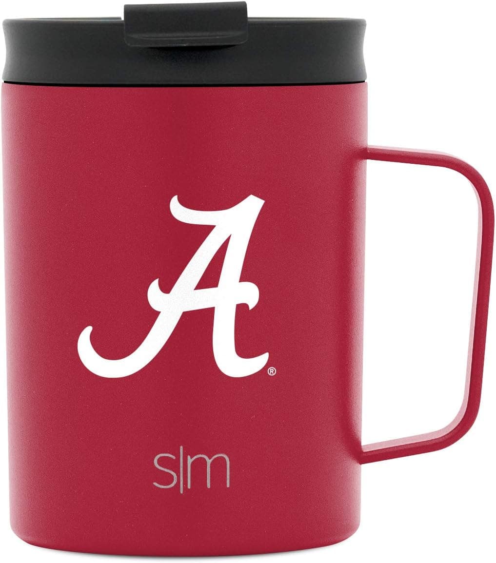Simple Modern Officially Licensed Collegiate University Coffee Mug with Leakproof Lid Insulated Stainless Steel Travel Mug | Scout, Classic Collection | 12oz