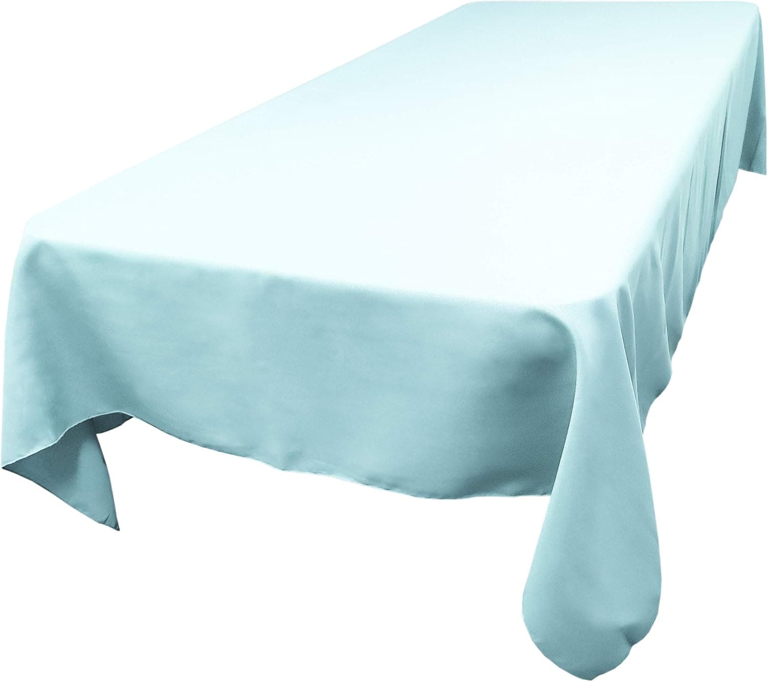TableLinensforLess Polyester Rectangle Tablecloth, 60 Inch by 120 Inch, (Baby Blue)