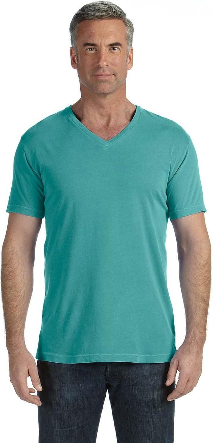 Comfort Colors V-Neck T-Shirt>L Seafoam C4099