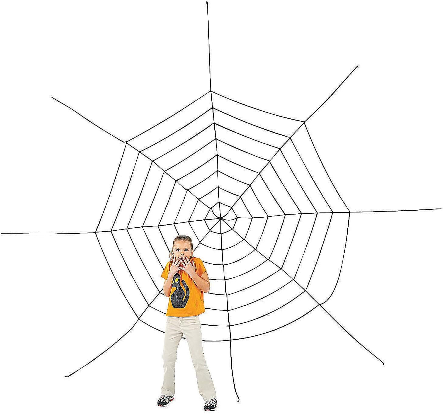 JUMBO 11FT PLUS HALLOWEEN CREEPY SPIDER WEB!