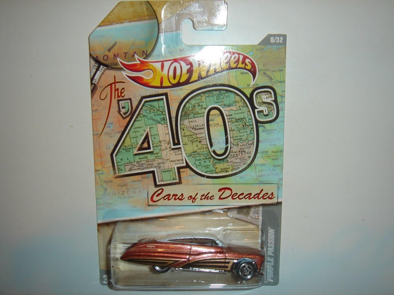 2011 Hot Wheels Cars of the Decades Purple Passion Brown/White #8/32