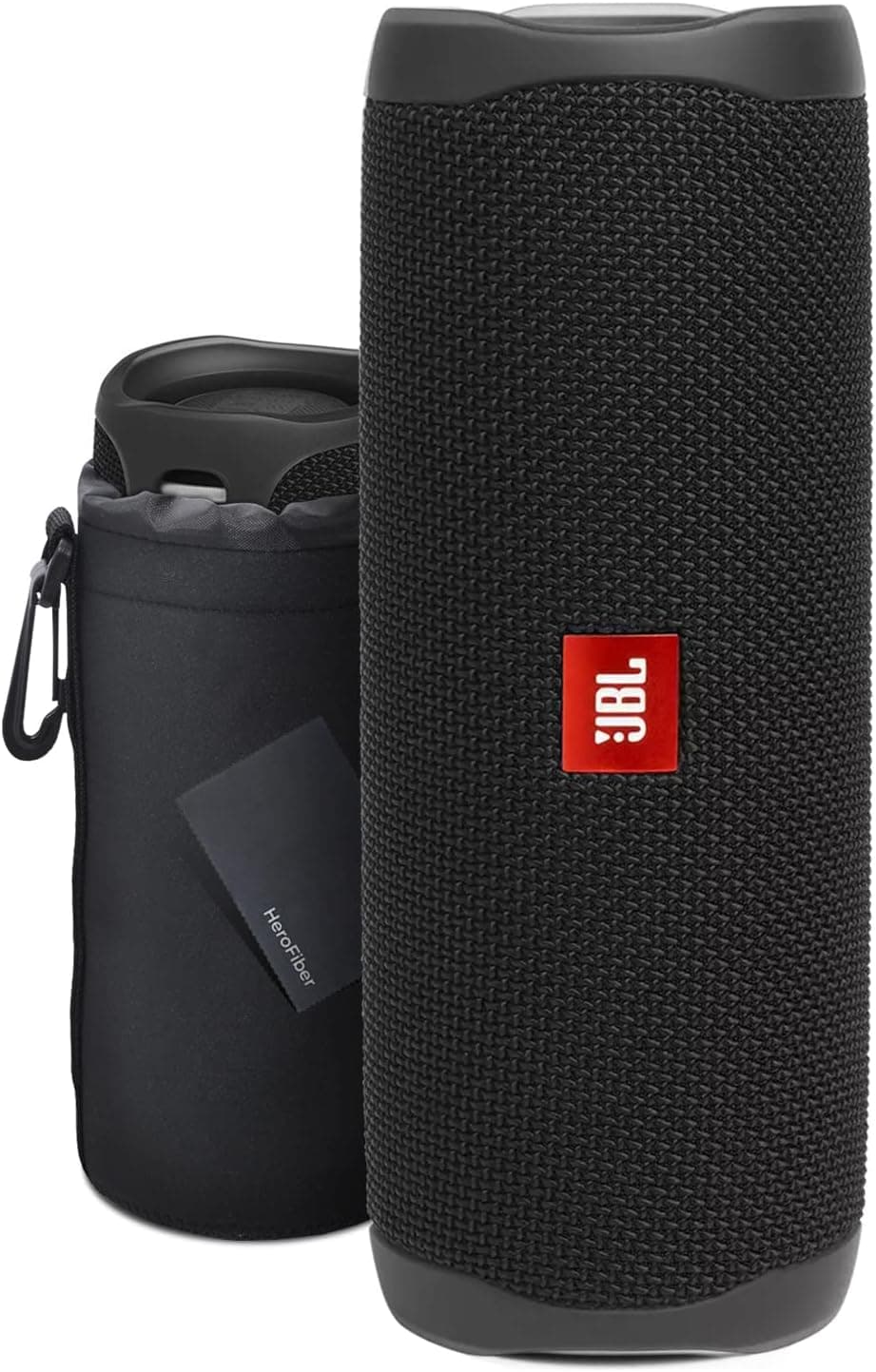 Flip 5 Waterproof Portable Bluetooth Speaker | Bluetooth Waterproof Speaker | Includes JBL Speaker Flip 5 Portable, Protective Pouch, Cloth | JBL Wireless Bluetooth Outdoor Speaker | Black
