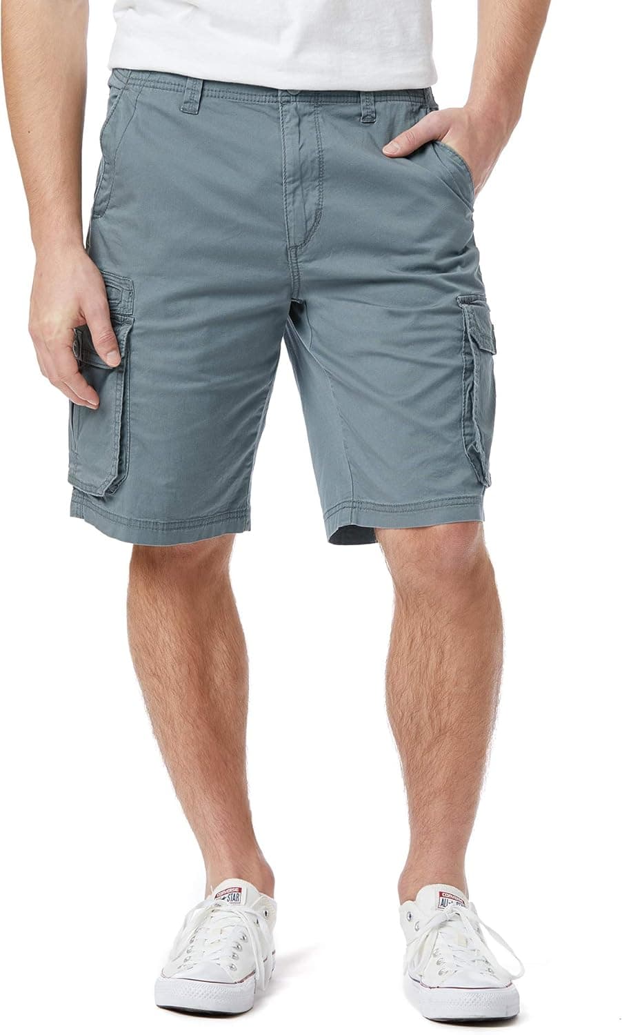 UNIONBAY Men's Stretch Fresh Twill Relaxed Fit Zipper Cargo Short