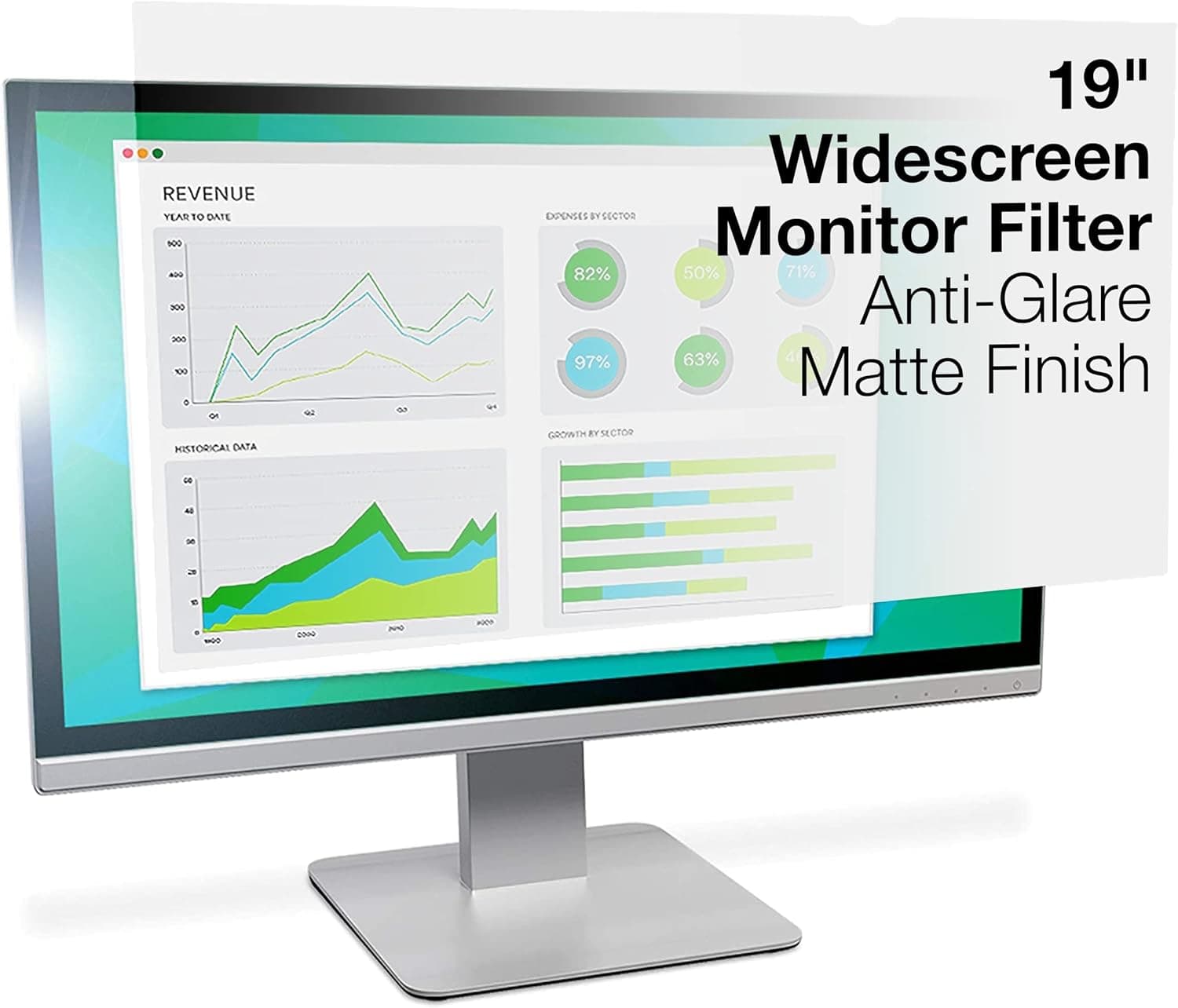 3M Anti-Glare Filter for 19" Widescreen Monitor (16:10) (AG190W1B)
